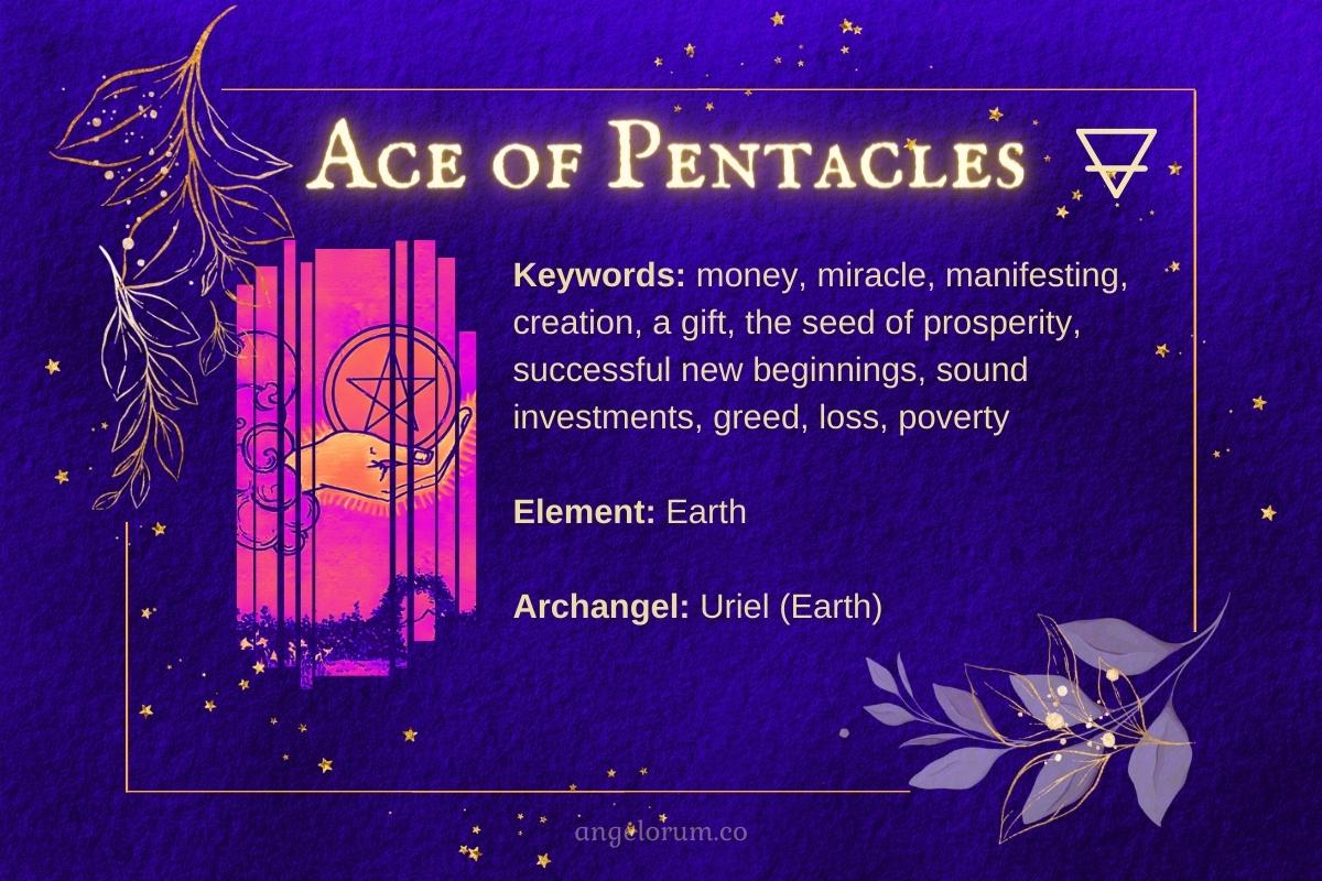 Ace of Pentacles Angelic Tarot Card Meanings ⋆ Angelorum Tarot