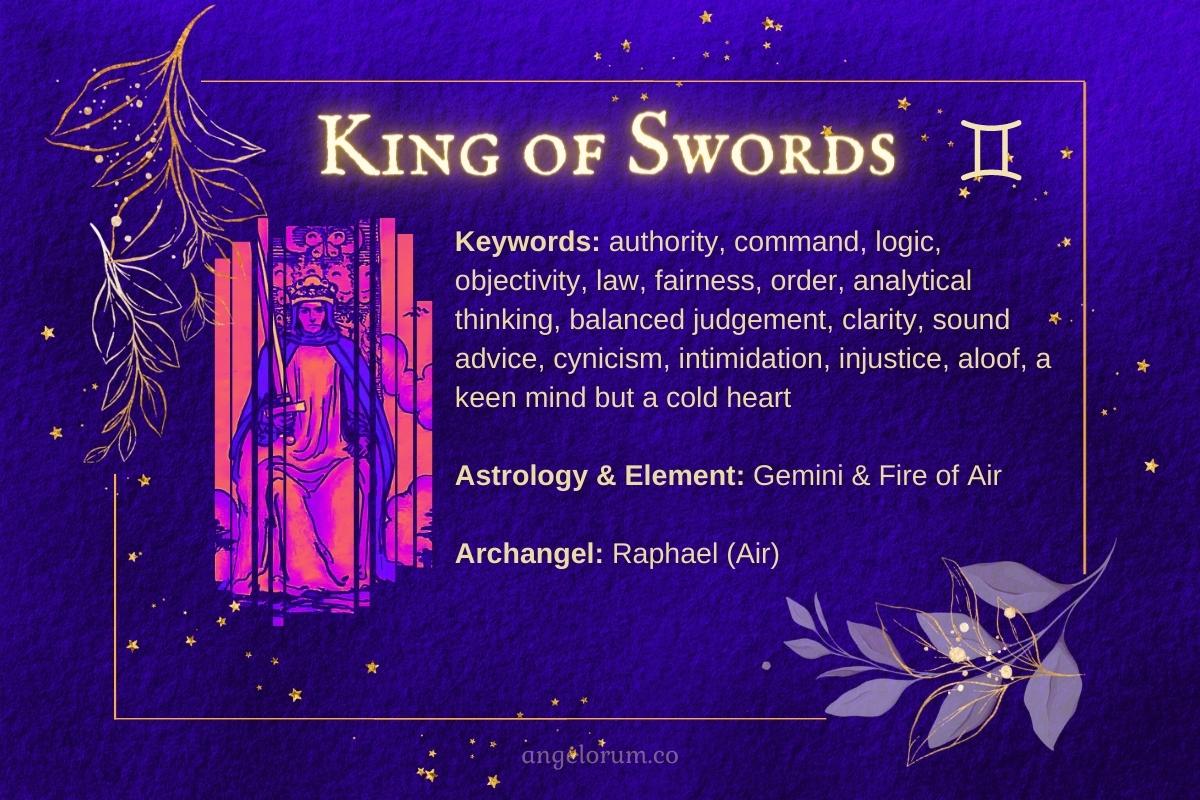 King of Swords Angelic Tarot Card Meanings ⋆ Angelorum Tarot