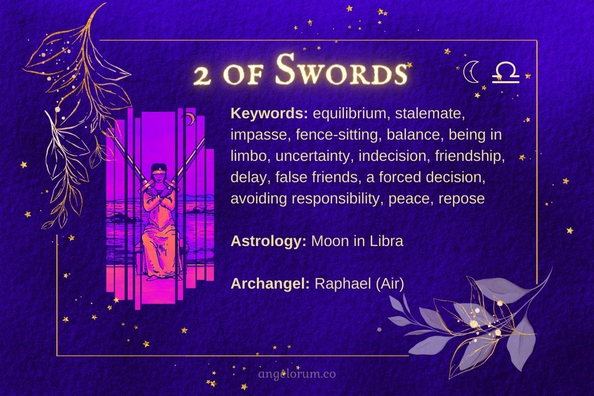 Two of Swords Tarot Card Meaning 